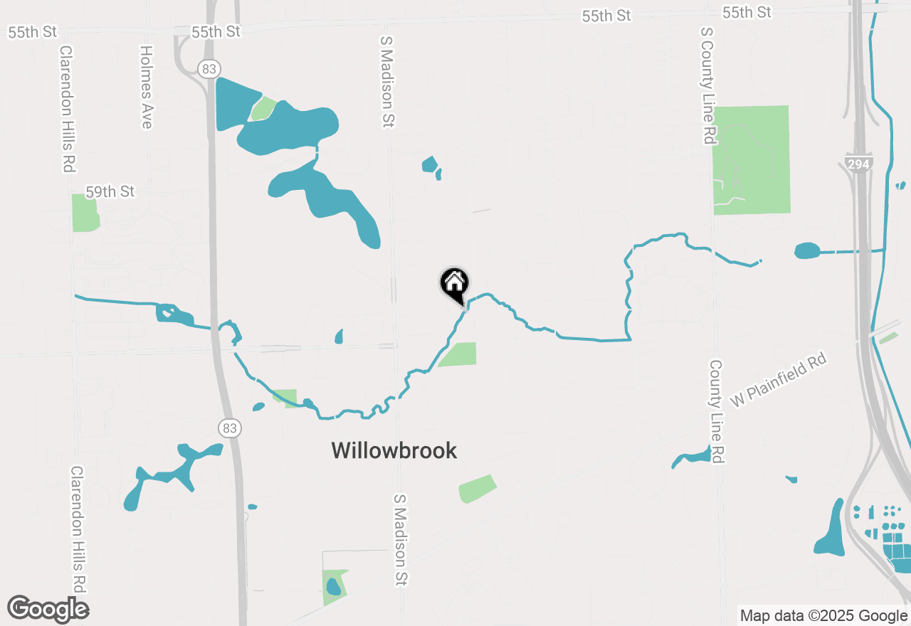 Map of 6256 Wildwood Lane, Burr Ridge, IL 60527
