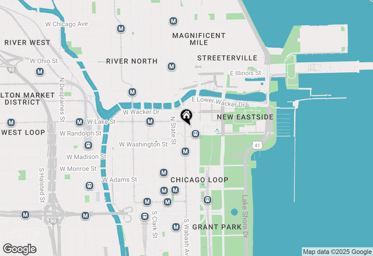 Map of 60 E Randolph Street #25C, Chicago, IL 60601
