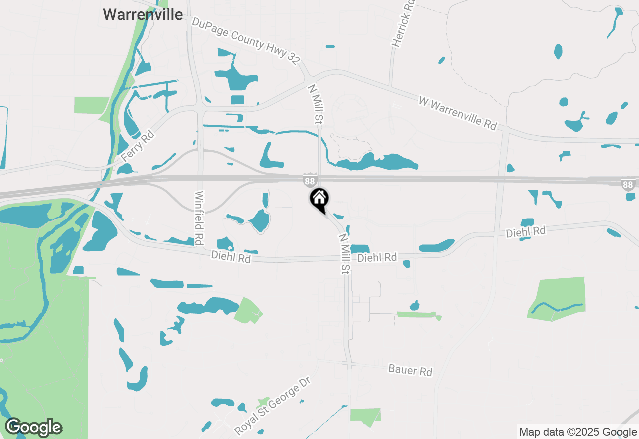 Map of 2018 N West Street, Wheaton, IL 60187