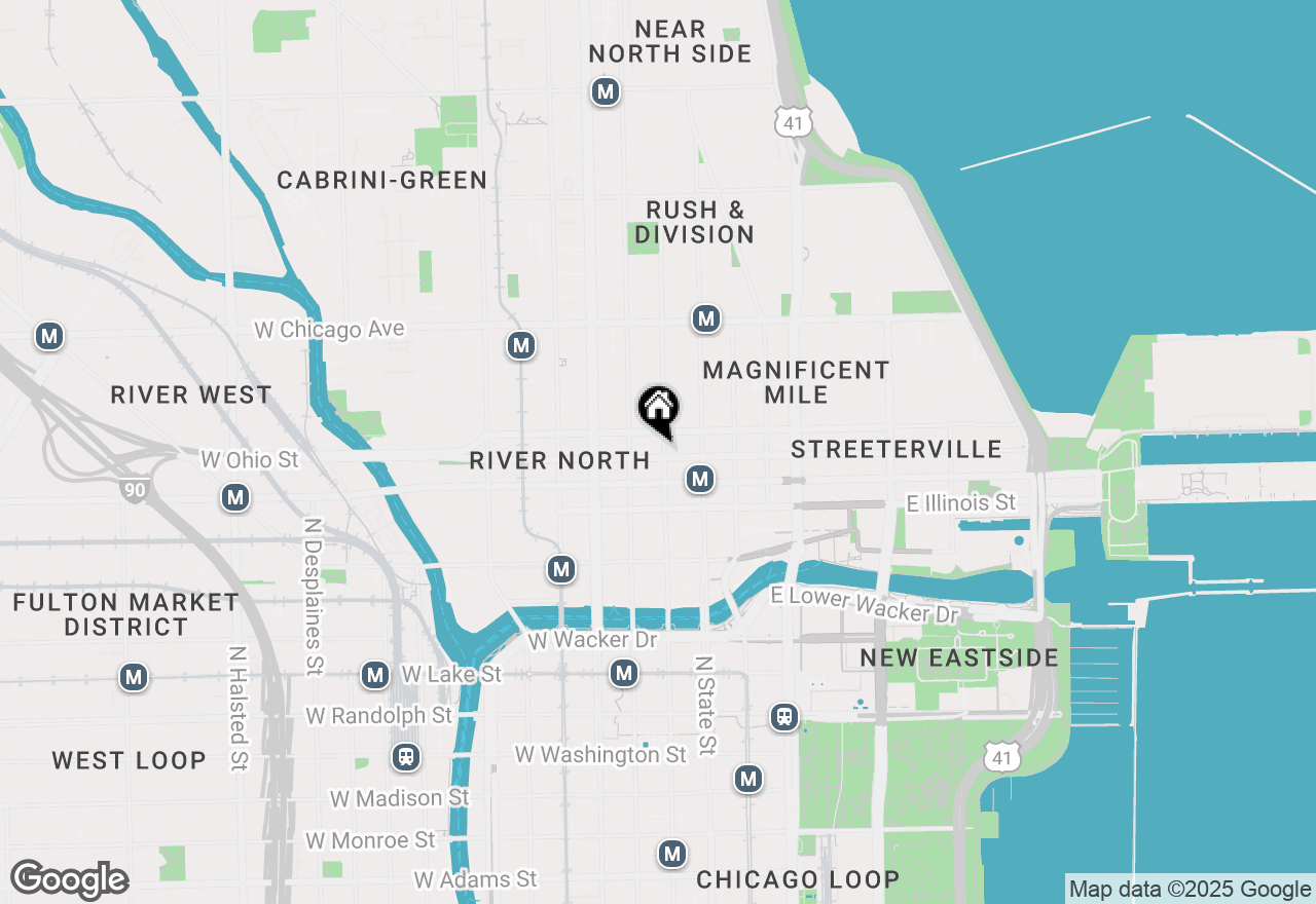 Map of 600 N Dearborn Street #1006, Chicago, IL 60654