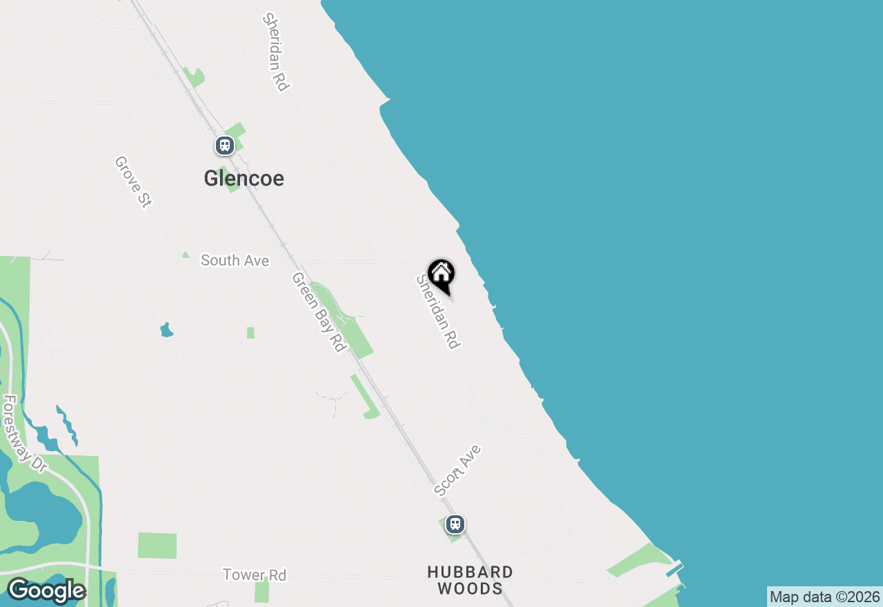 Map of 310 Keystone Court, Glencoe, IL 60022