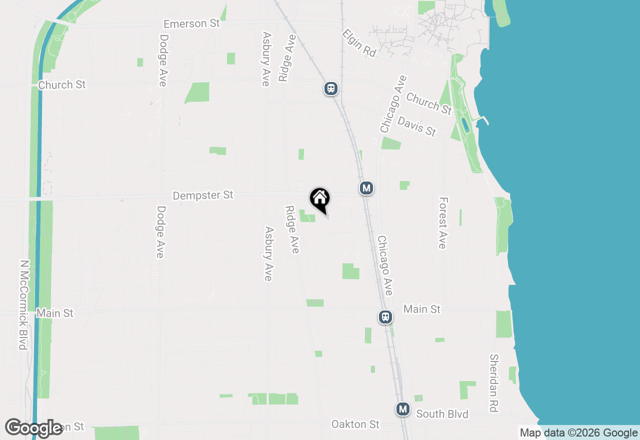 Map of 1202 Maple Avenue, Evanston, IL 60202