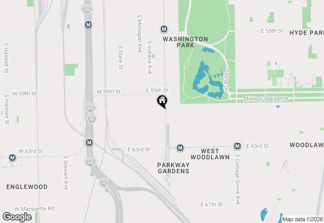 Map of 6029 S Prairie Avenue, Chicago, IL 60637