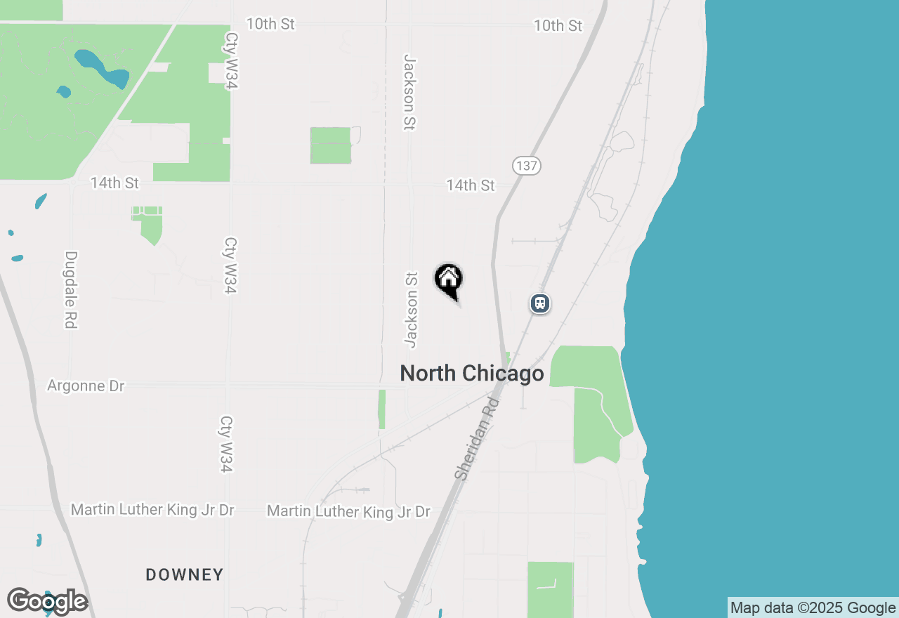 Map of 1702 Lincoln Street, North Chicago, IL 60064