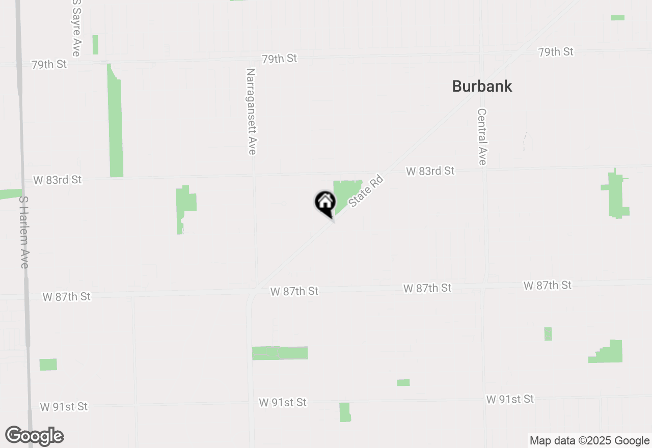 Map of 8436 Moody Avenue, Burbank, IL 60459