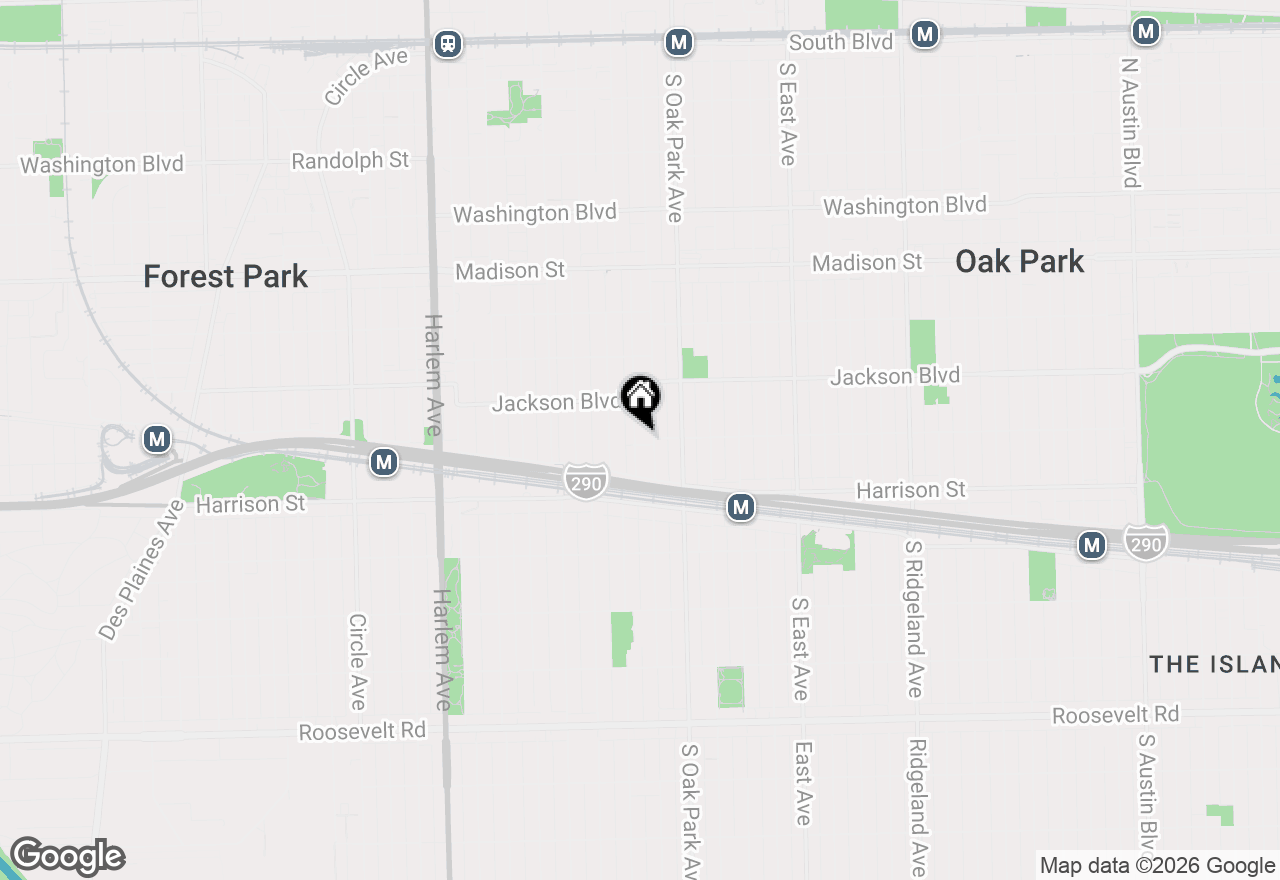 Map of 834 Carpenter Avenue, Oak Park, IL 60304