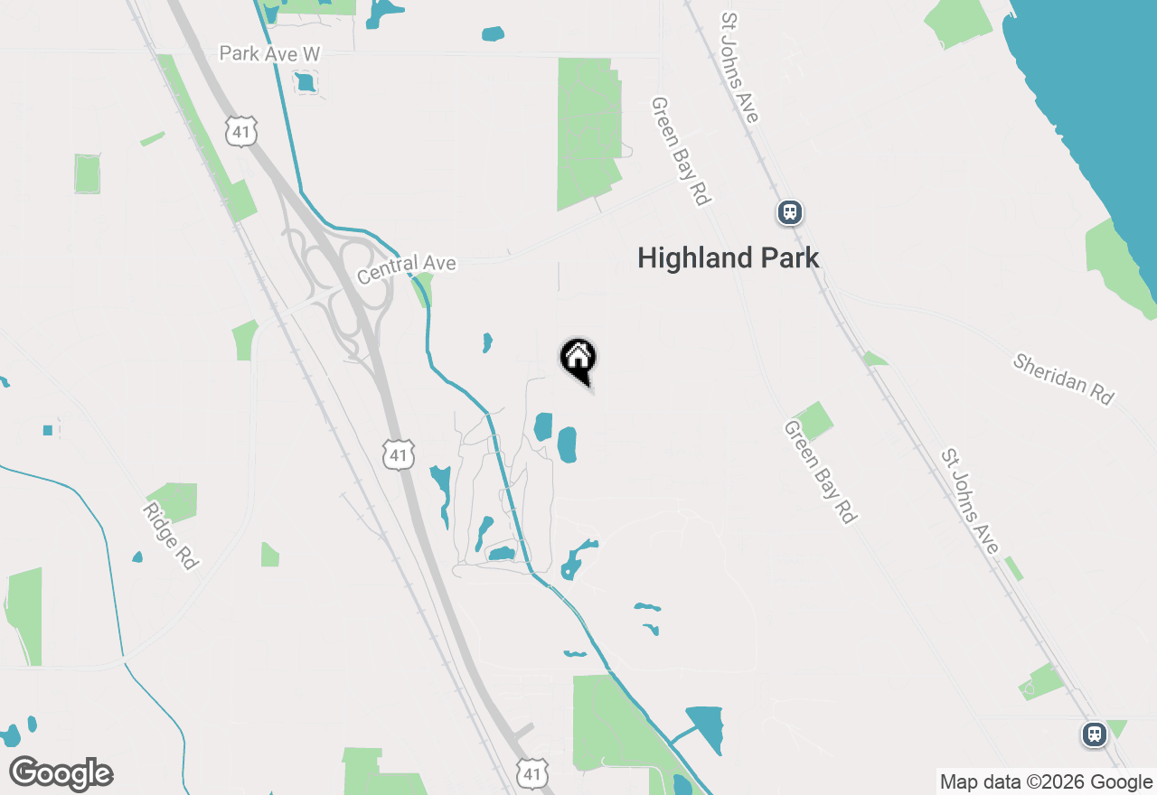 Map of 1086 Golf Avenue, Highland Park, IL 60035