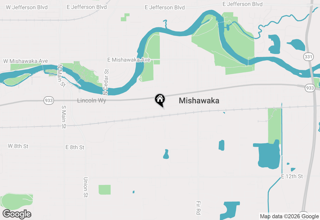 Map of 1018 E 4th Street, Mishawaka, IN 46544
