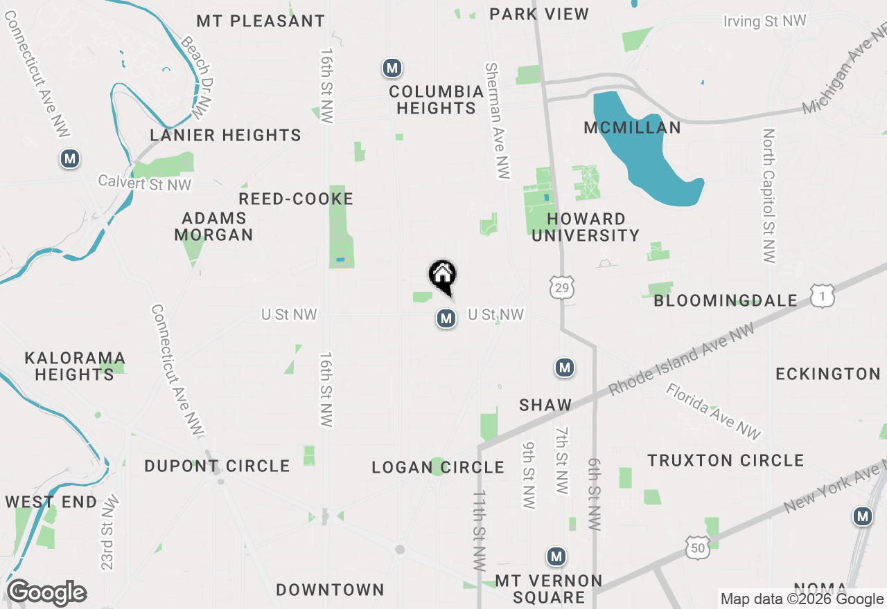 Map of 2015 13th Street Nw #2, Washington, DC 20009