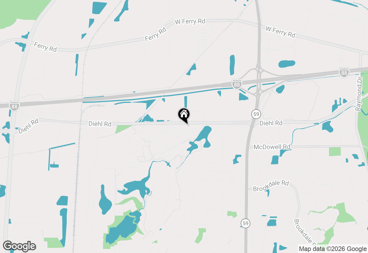Map of 30W375 Pinehurst Drive, Naperville, IL 60563
