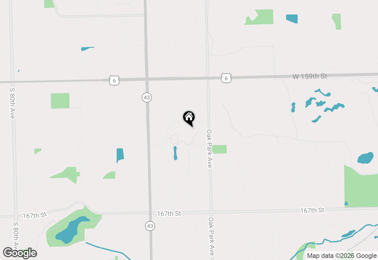 Map of 6927 Lexington Court #6927, Tinley Park, IL 60477