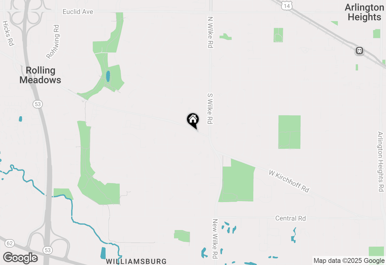 Map of 2107 Kirchoff Road, Rolling Meadows, IL 60008