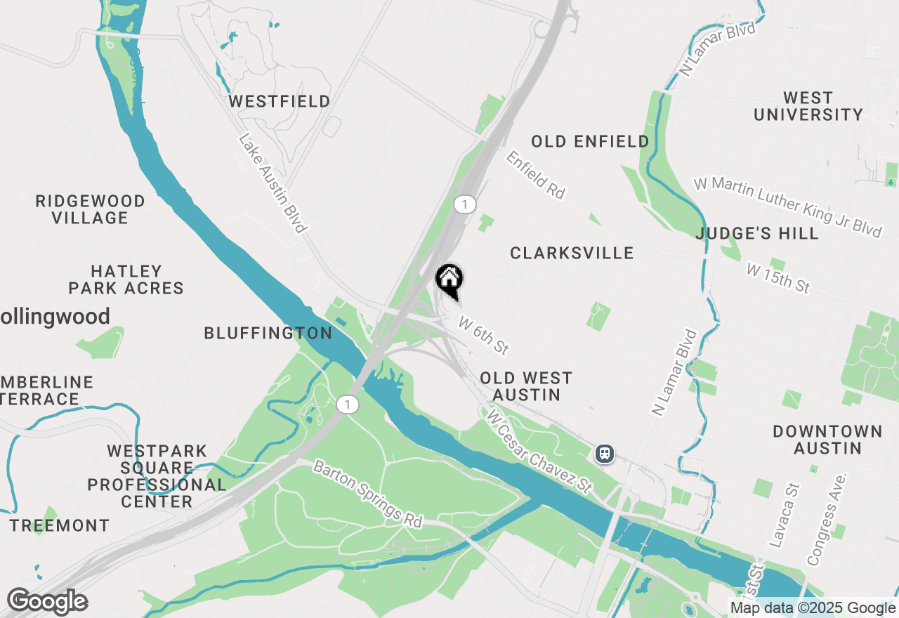 Map of 1804 W 6th St #B, Austin, TX 78703