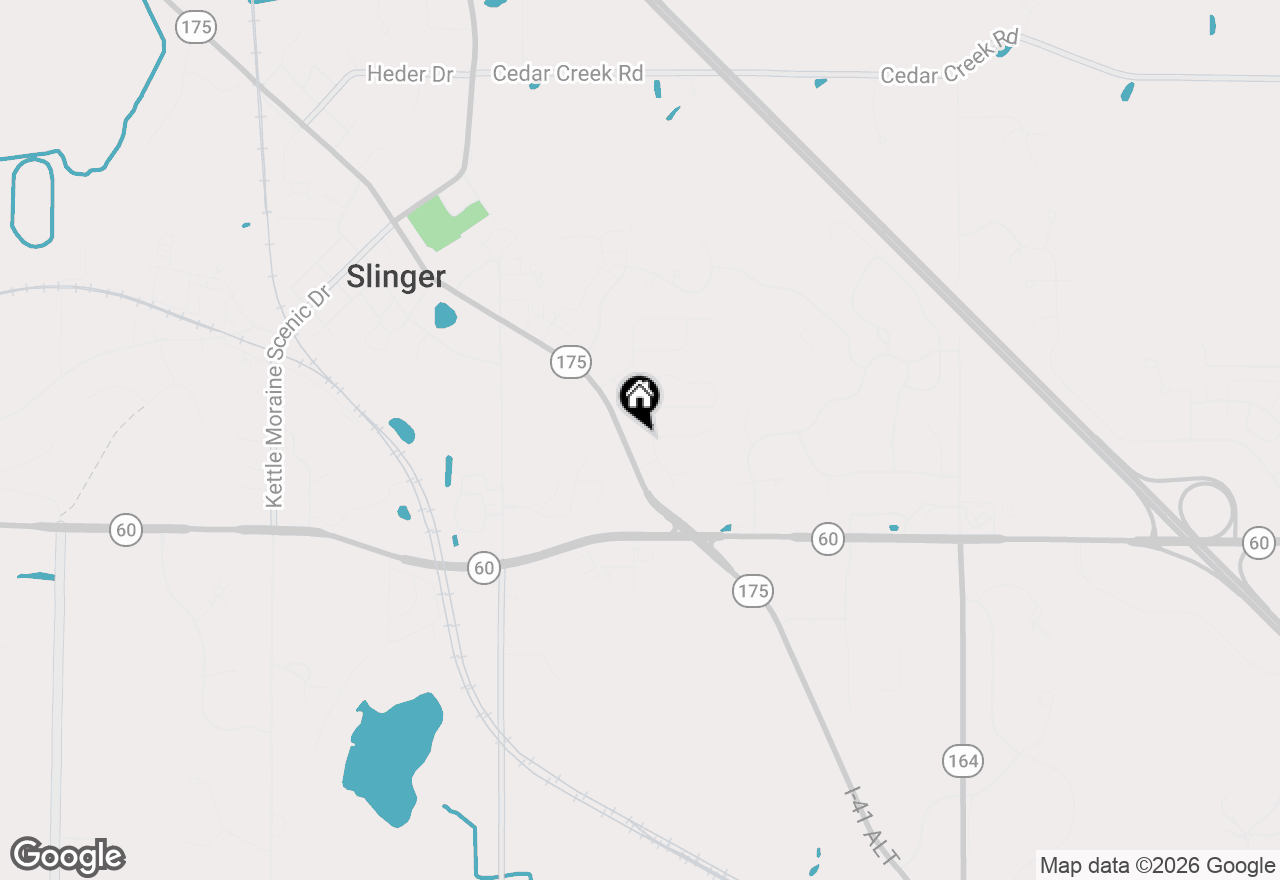 Map of 710 St Paul Dr, Slinger, WI 53086