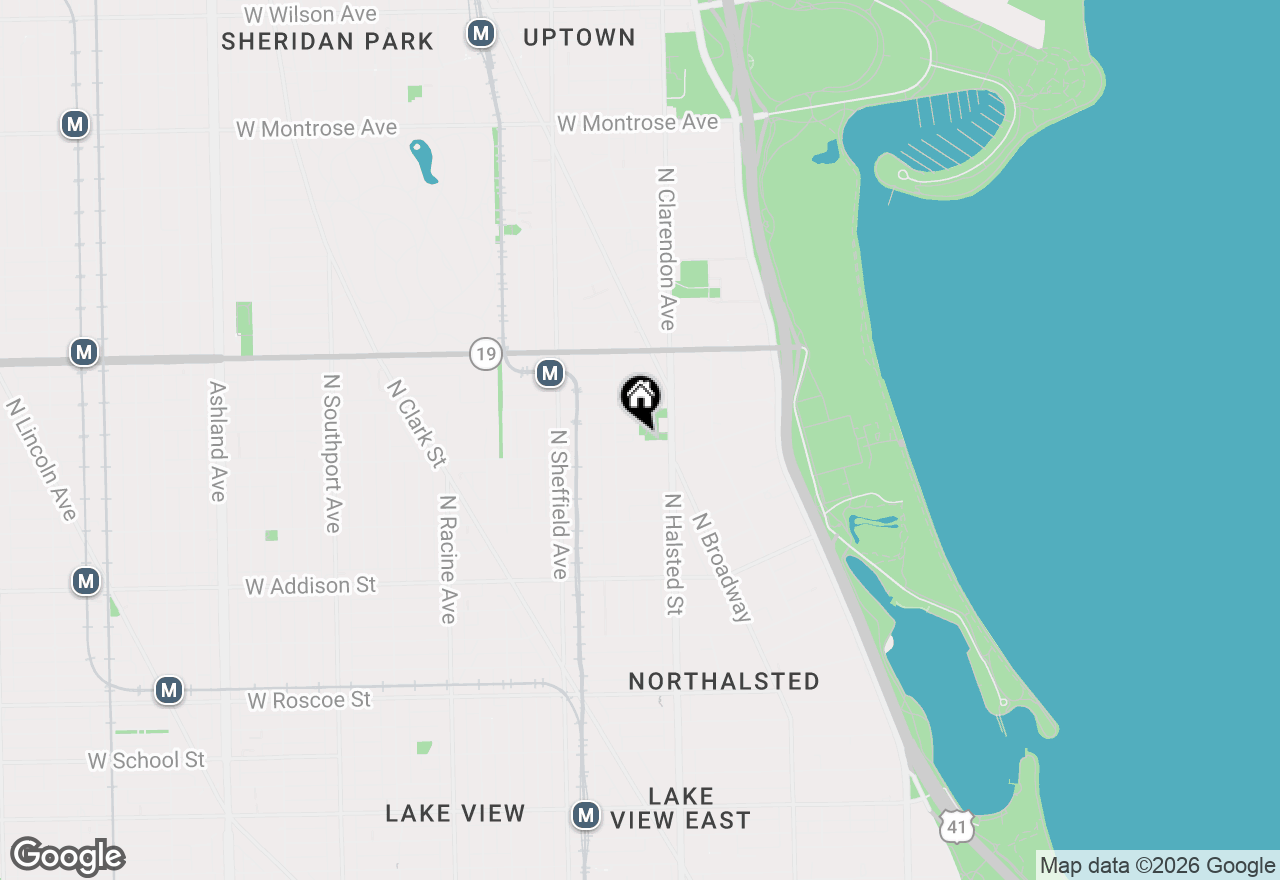 Map of 828 W Grace Street #903, Chicago, IL 60613