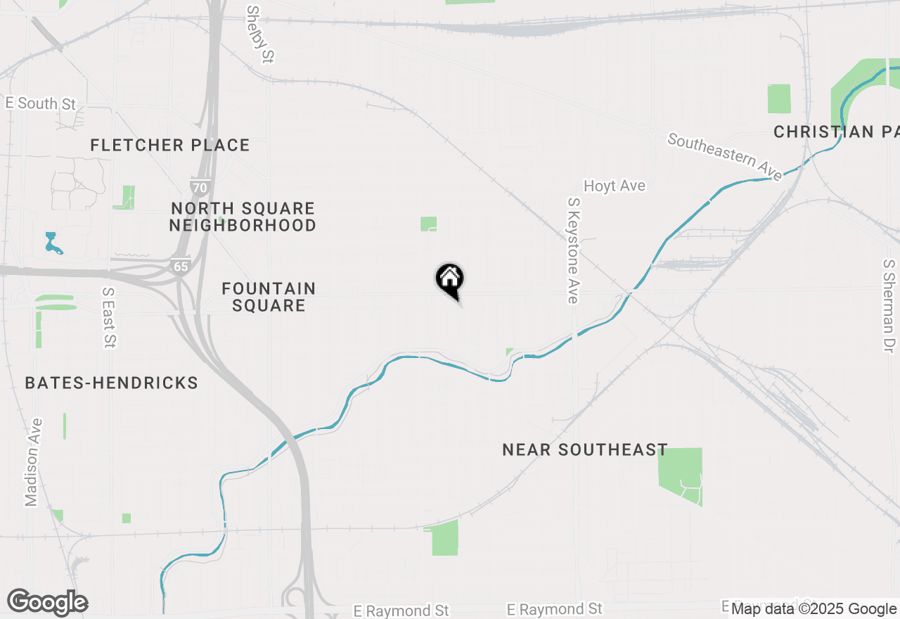 Map of 1122 Reid Place, Indianapolis, IN 46203