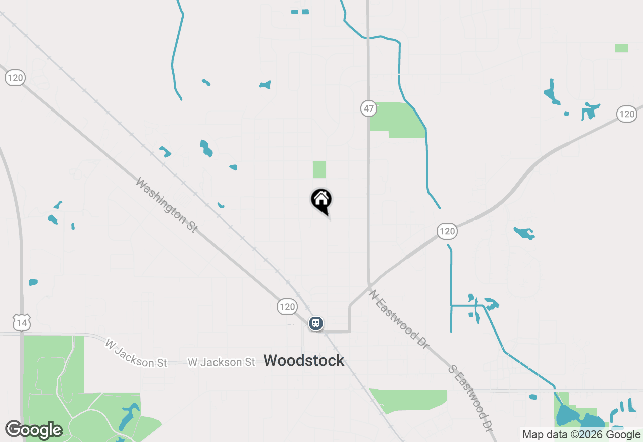 Map of 867 Clay Street, Woodstock, IL 60098