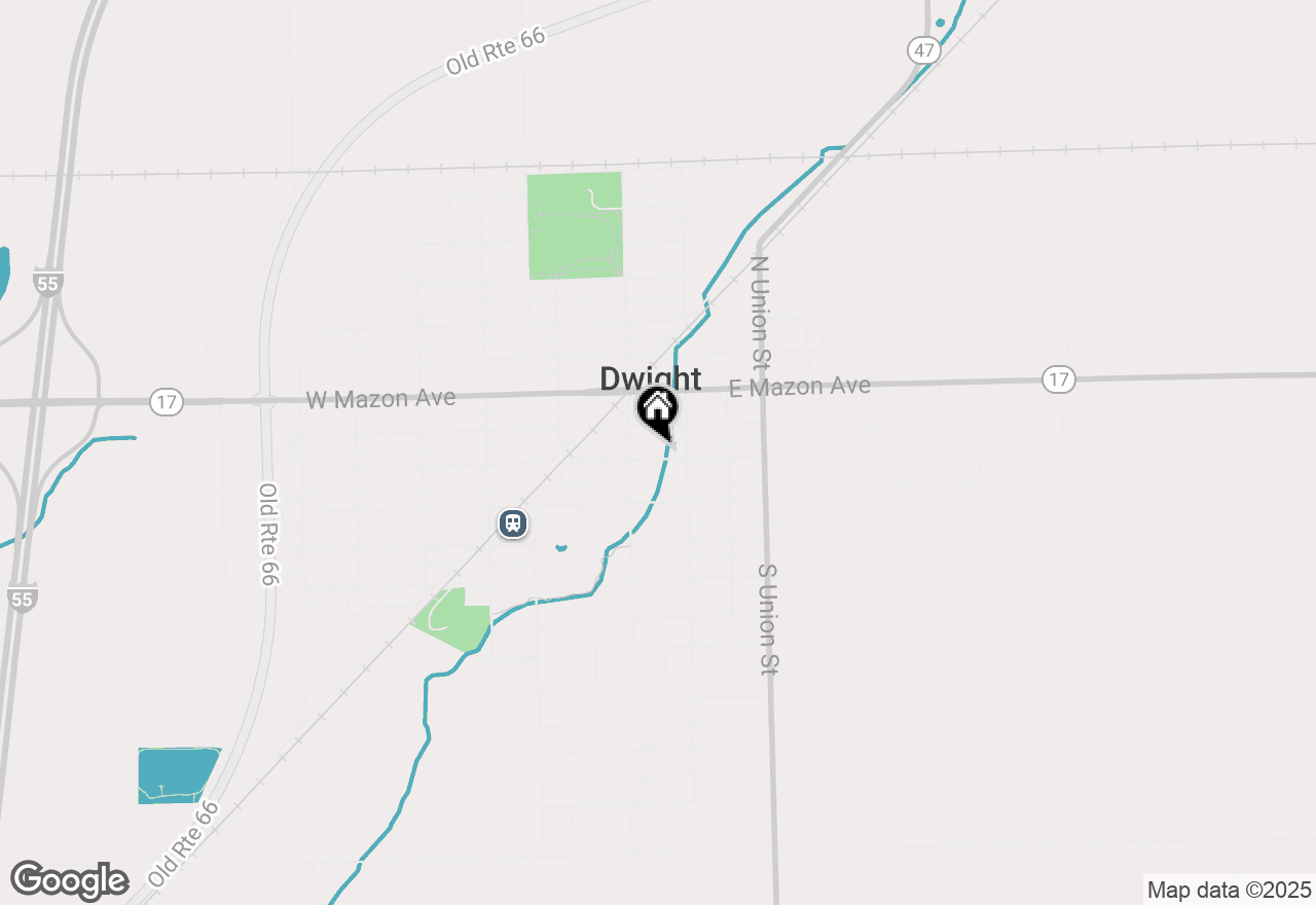 Map of 212 E Chippewa Street, Dwight, IL 60420