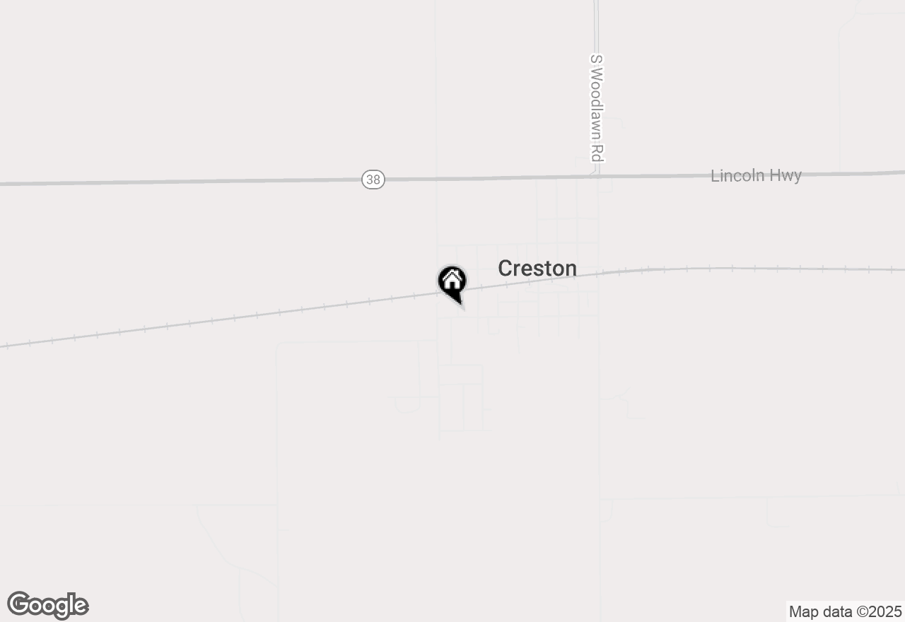 Map of 215 S Ridge Street, Creston, IL 60113