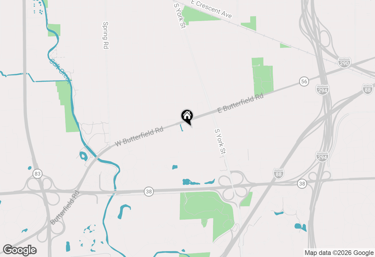 Map of 122 E Knighton Place, Elmhurst, IL 60126