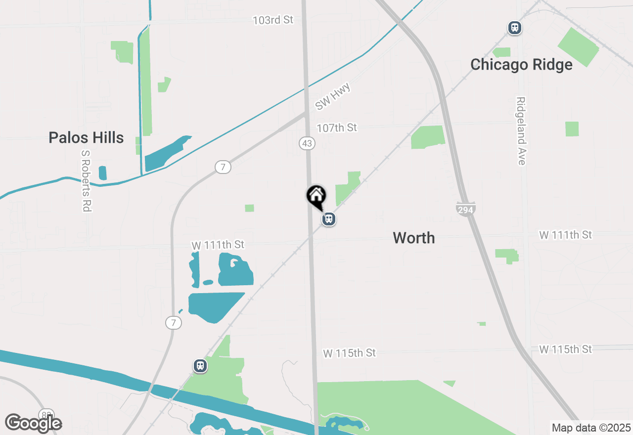 Map of 11015 S Harlem Avenue, Worth, IL 60482