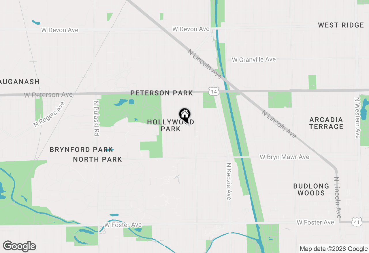 Map of 3435 W Ardmore Avenue, Chicago, IL 60659