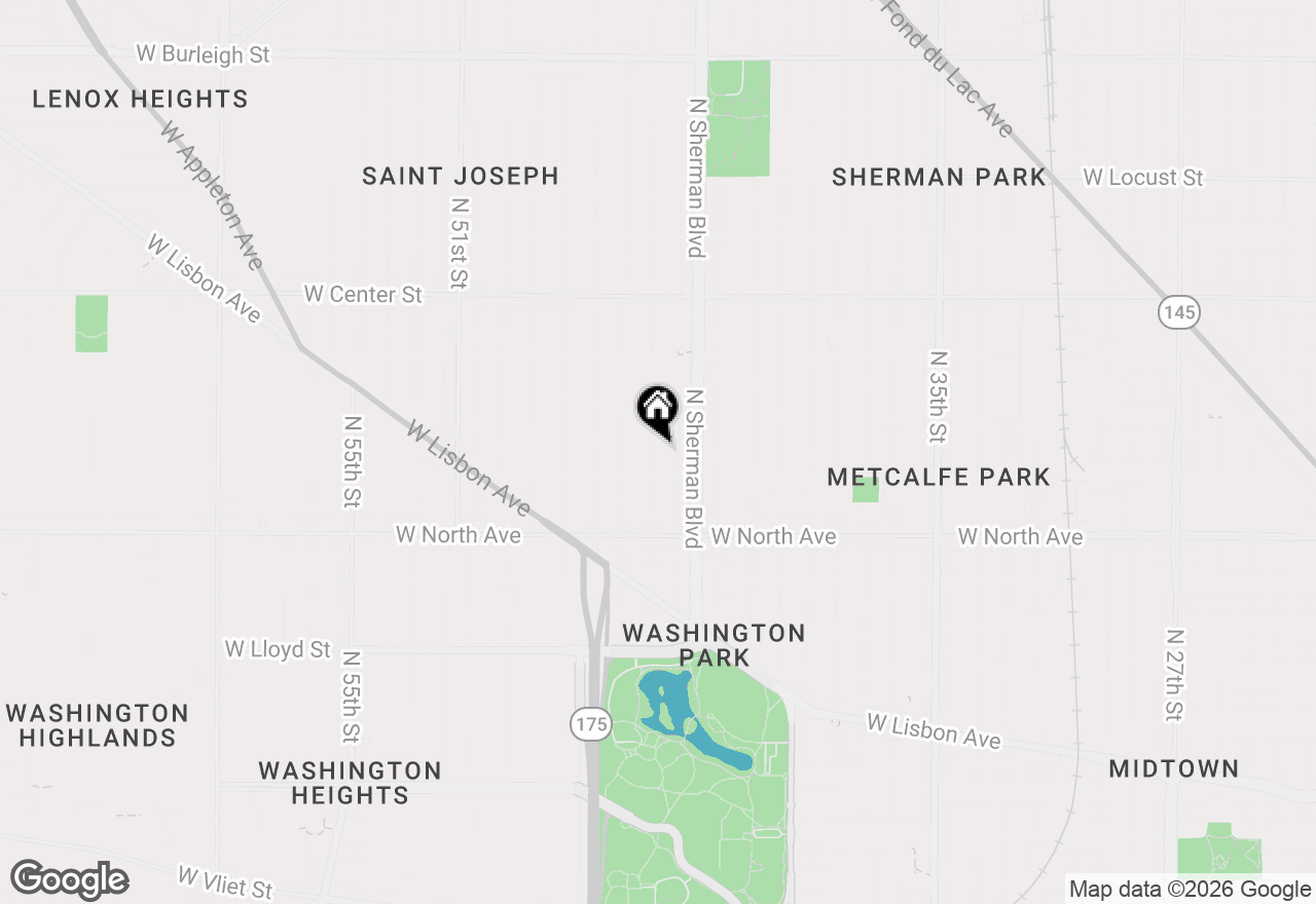 Map of 2429 N 44th St #2431, Milwaukee, WI 53210
