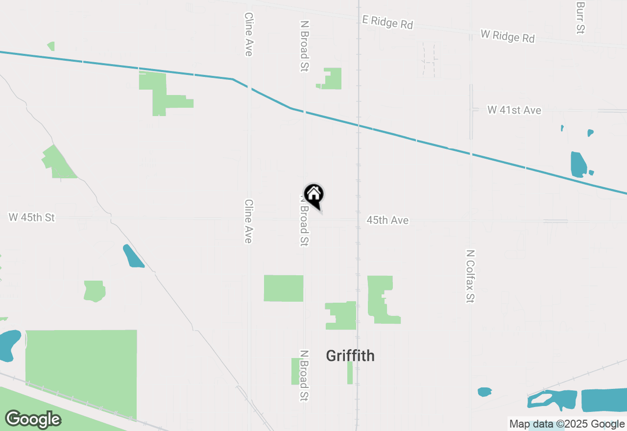 Map of 114 E Glen Park Avenue, Griffith, IN 46319