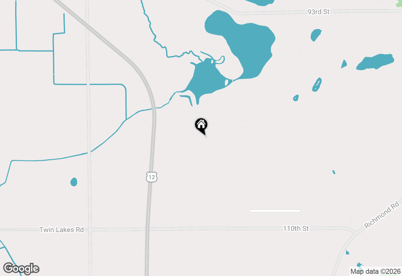 Map of W196 Tulip Drive, Genoa City, WI 53128