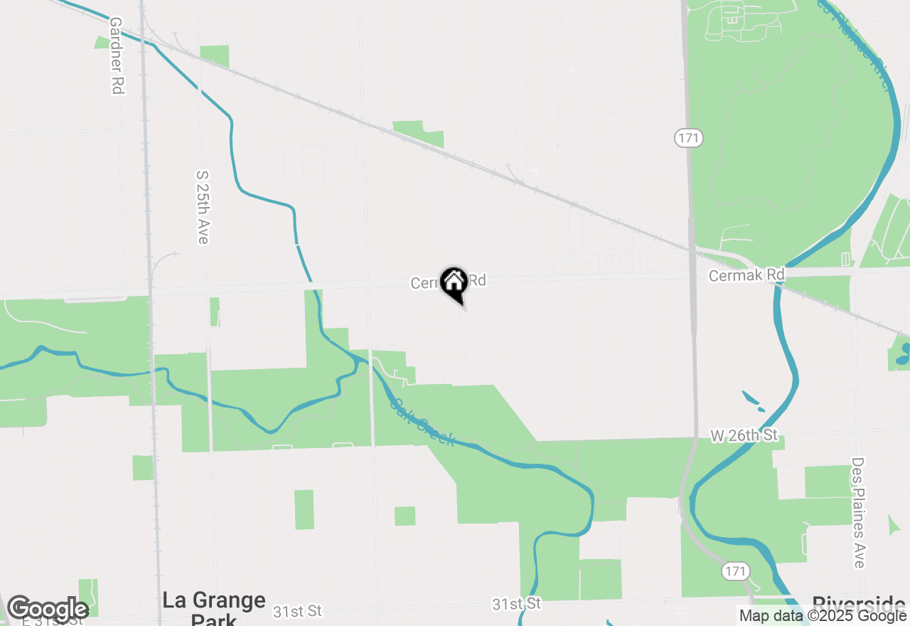 Map of 2249 S 13th Avenue, North Riverside, IL 60546