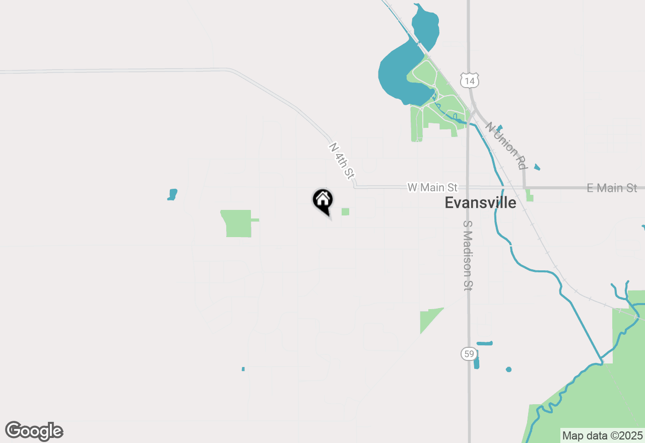 Map of 111 S Prentice Street, Evansville, WI 53536