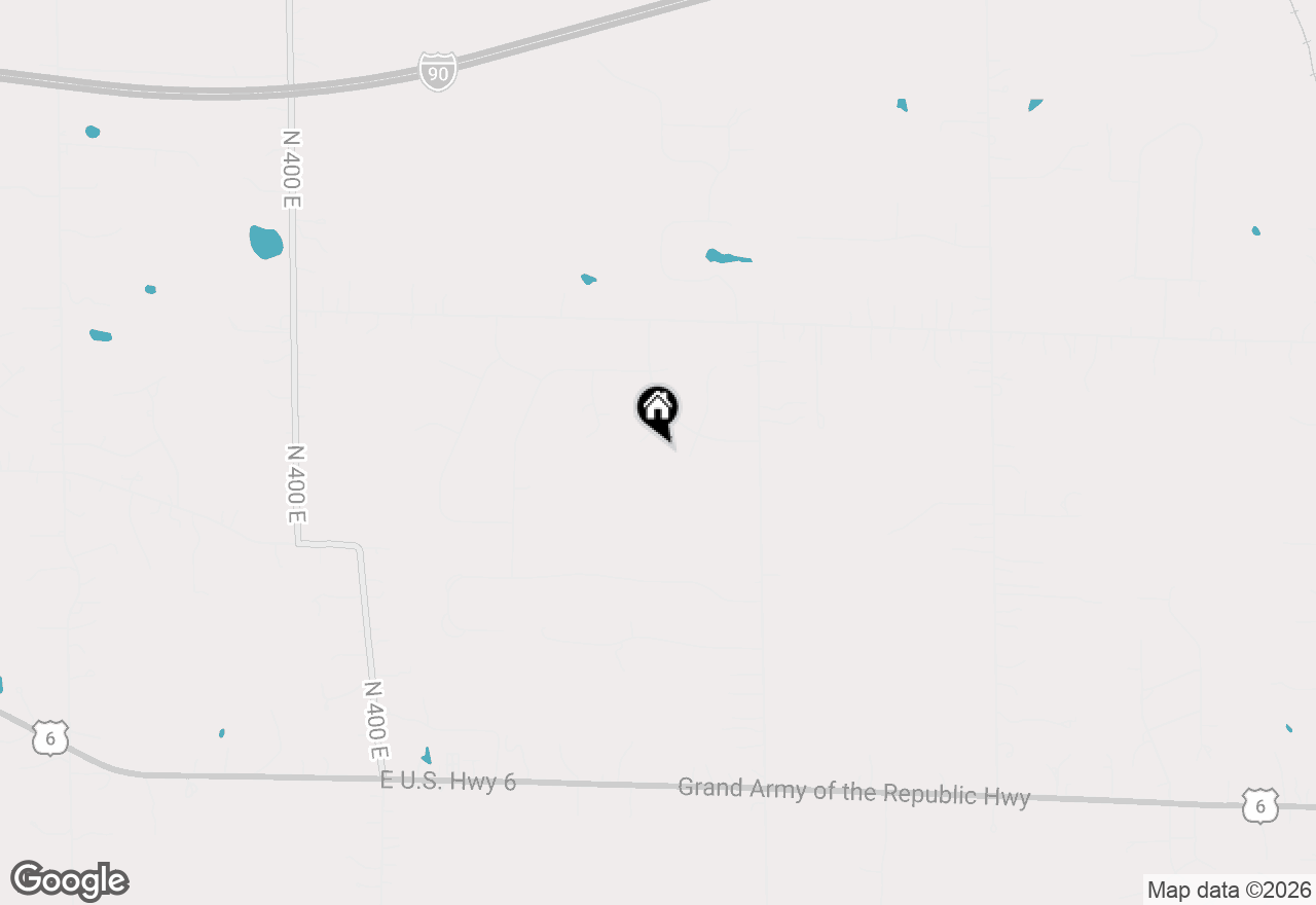 Map of 875 N High Meadow Court, Valparaiso, IN 46383