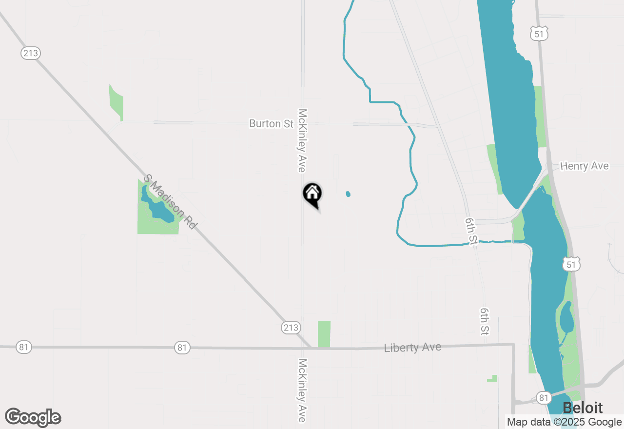 Map of 1546-1546 1/2 Garfield Avenue, Beloit, WI 53511