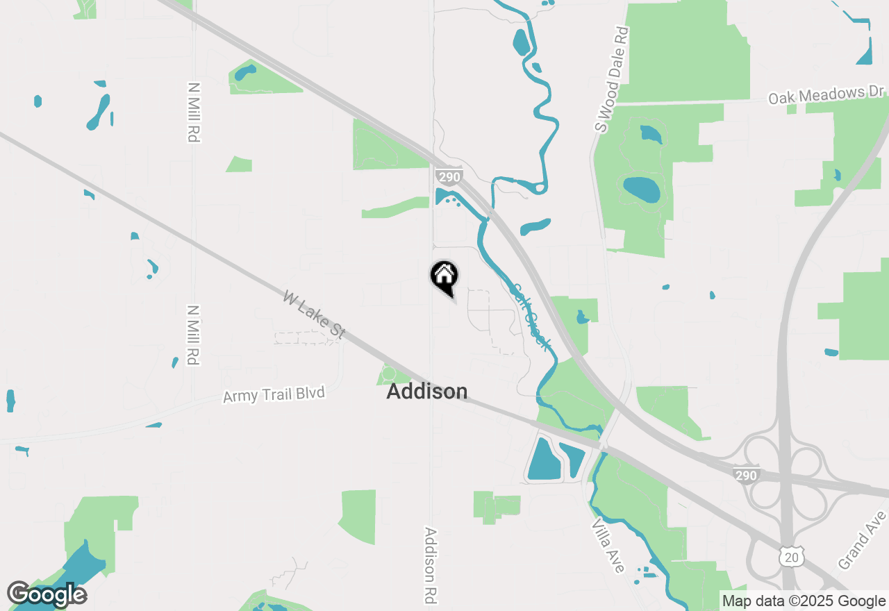 Map of 4N040 Nugent Street, Addison, IL 60101