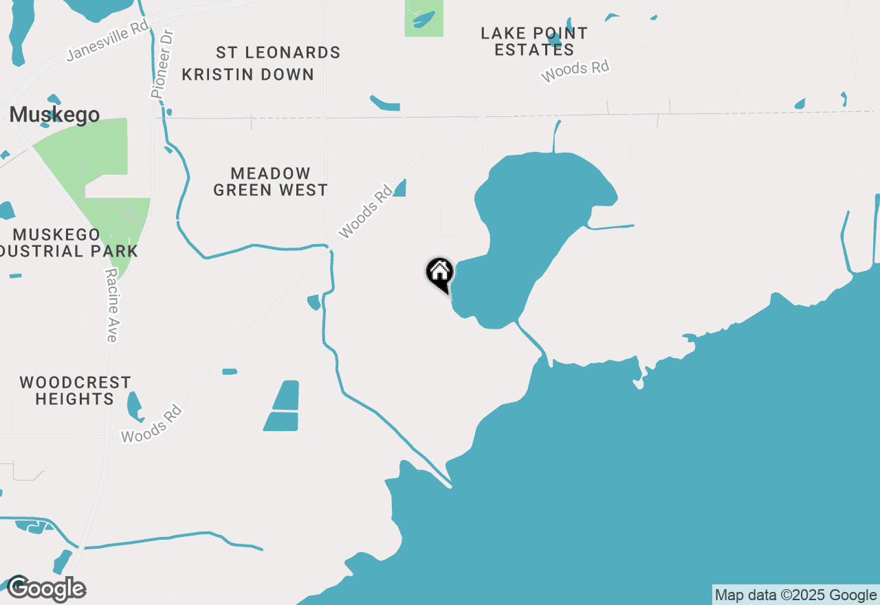 Map of W166S8348 Kurtze Ln, Muskego, WI 53150