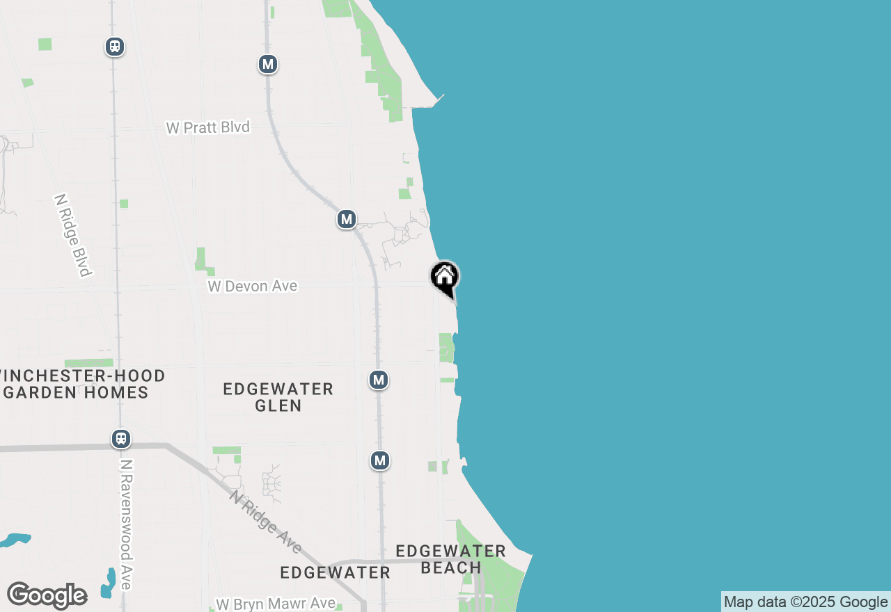 Map of 6325 N Sheridan Road #1401, Chicago, IL 60660