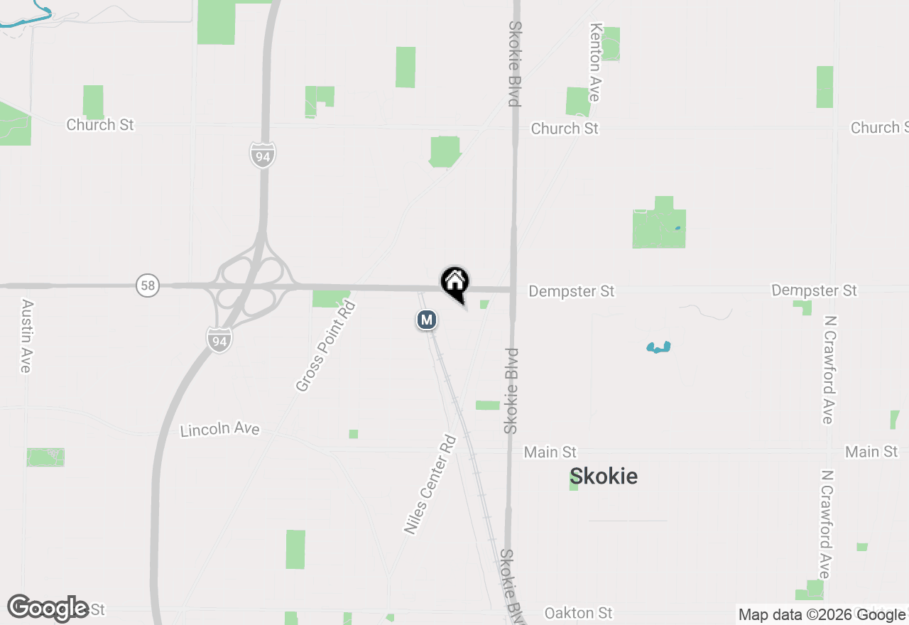 Map of 4925 Carol Street #D, Skokie, IL 60077