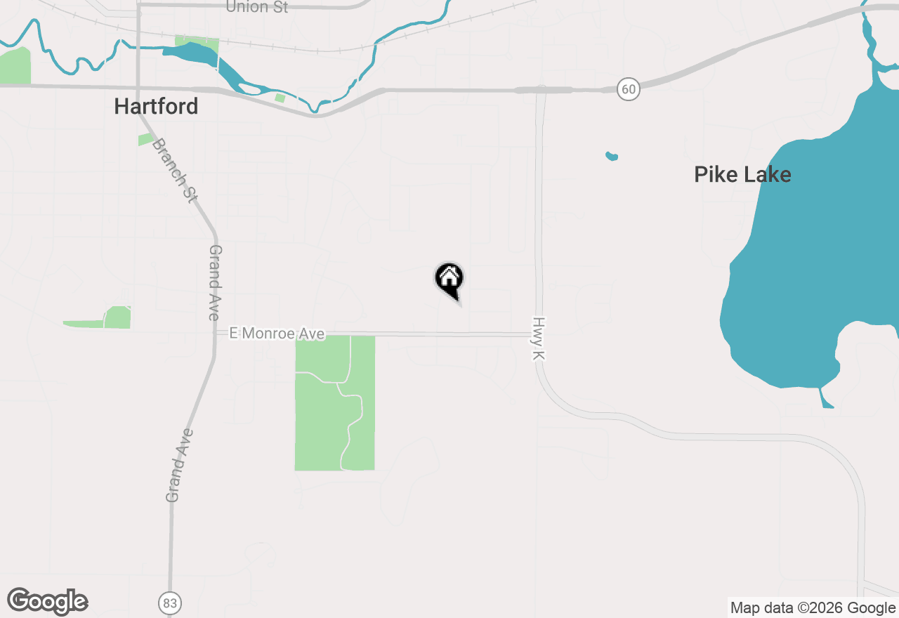 Map of 3238 Hawthorne Ln, Hartford, WI 53027