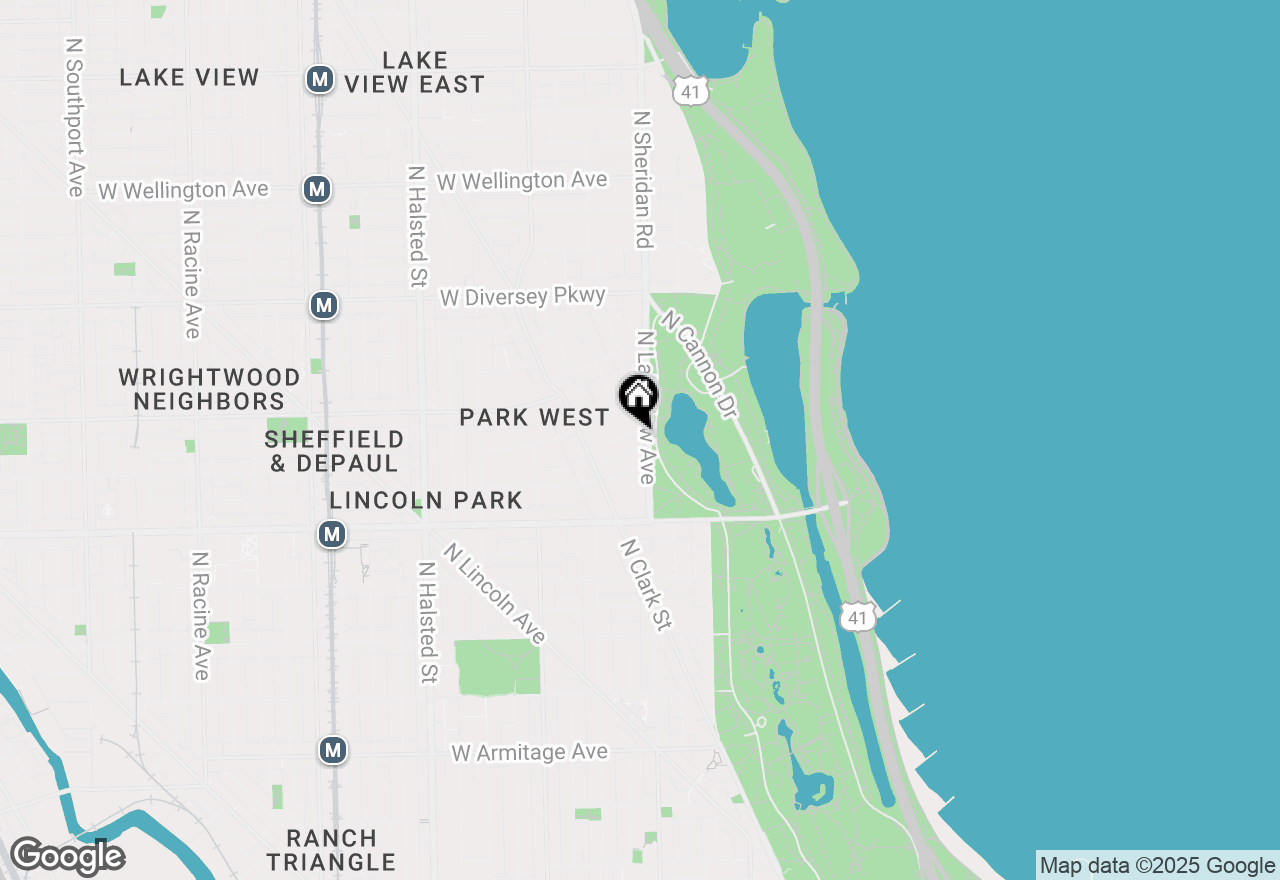 Map of 2500 N Lakeview Avenue #1503, Chicago, IL 60614