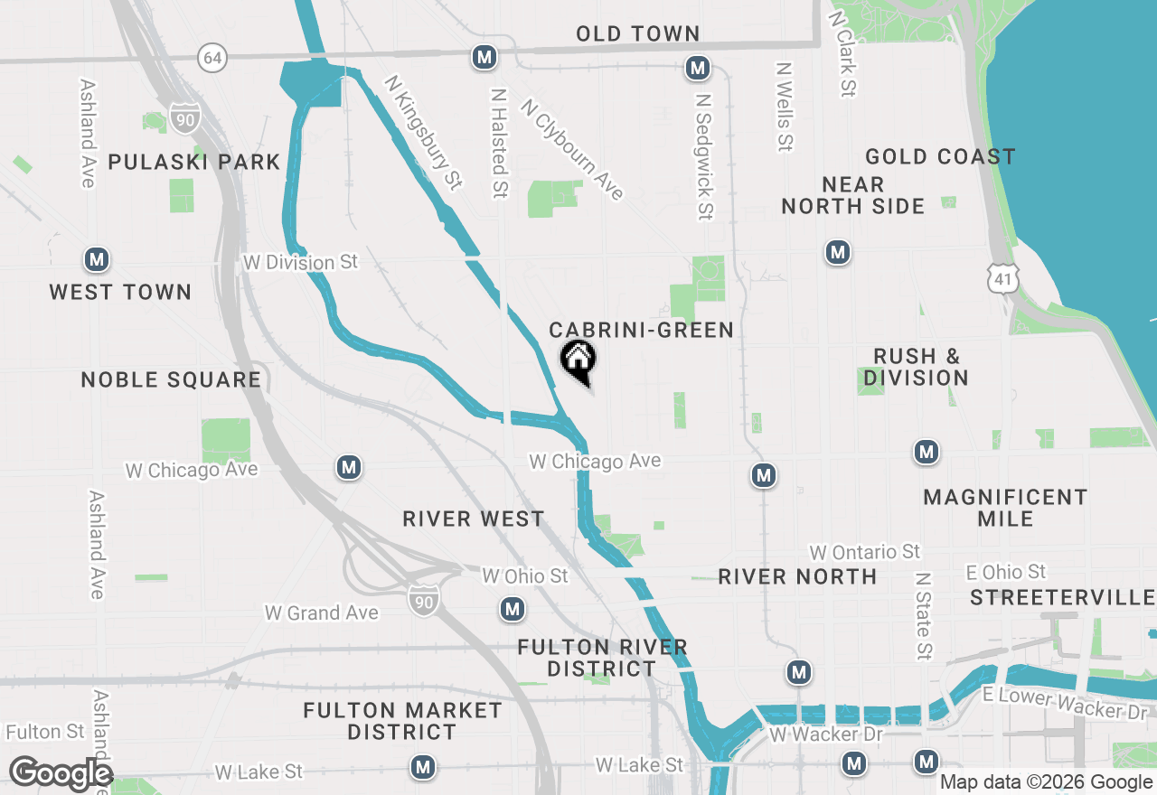 Map of 900 N Kingsbury Street #780, Chicago, IL 60610