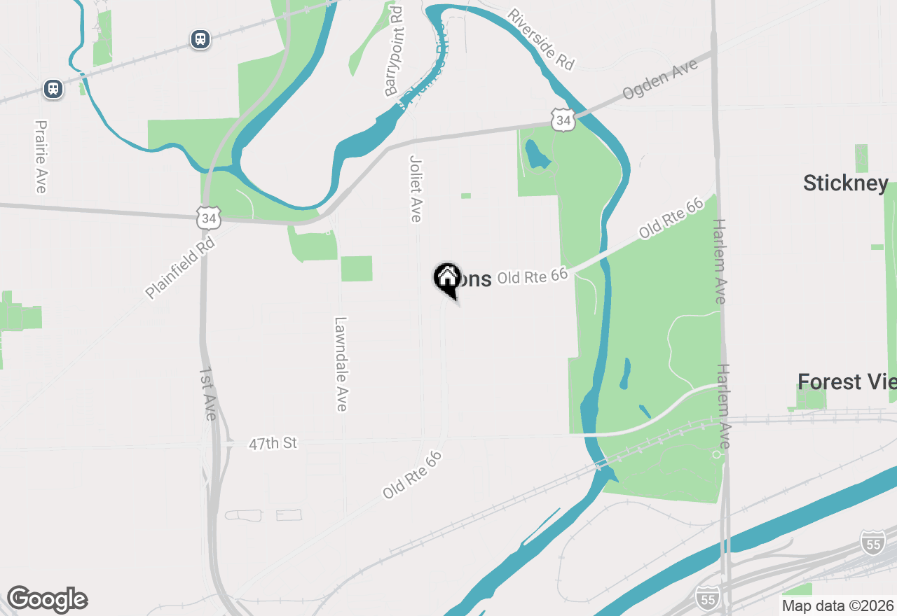 Map of 4337 Prescott Avenue #2C, Lyons, IL 60534