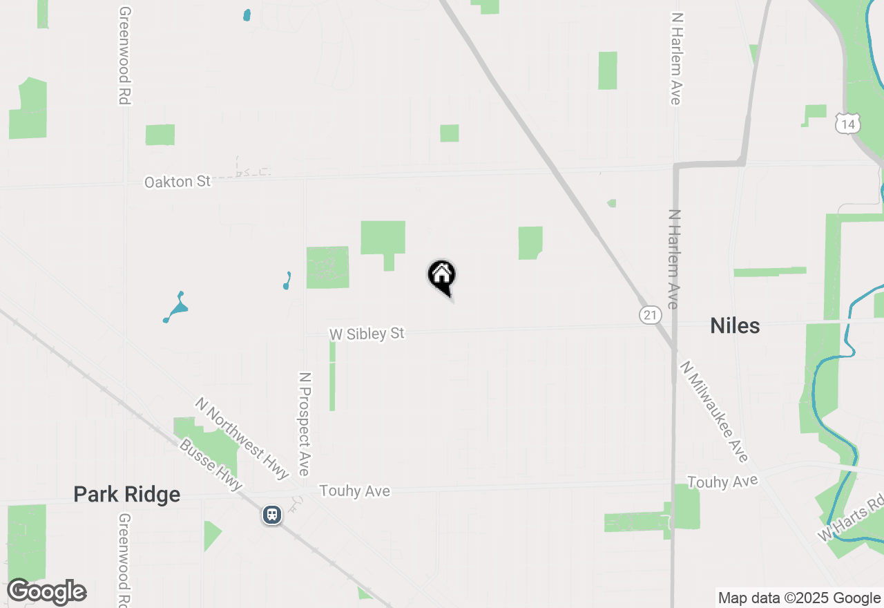 Map of 633 East Avenue, Park Ridge, IL 60068