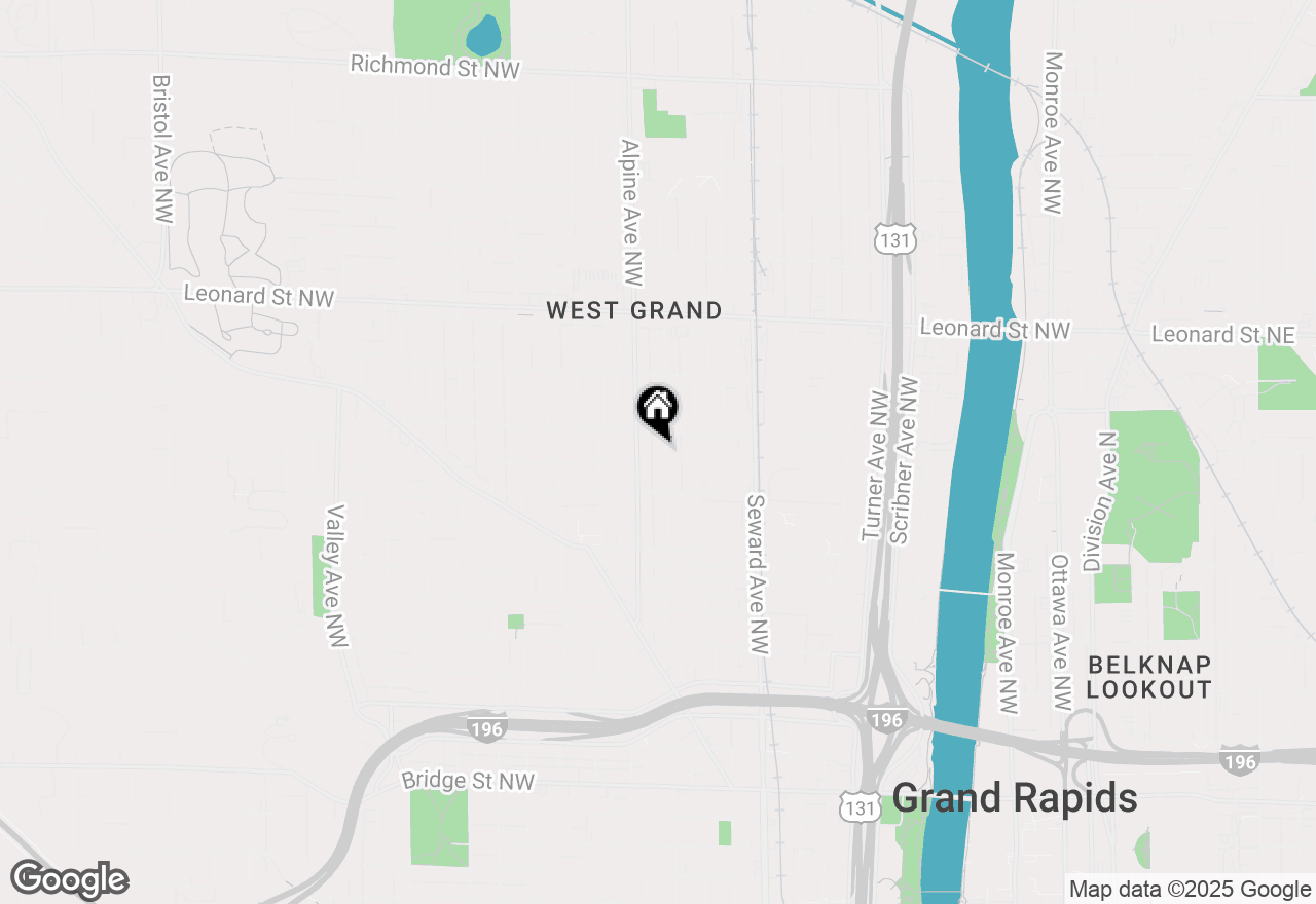 Map of 941 Mcreynolds Avenue Nw, Grand Rapids, MI 49504
