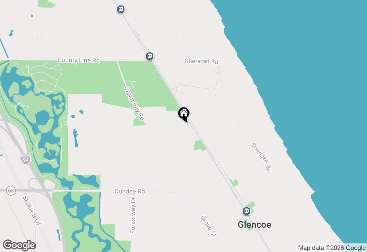 Map of 325 Park Place, Glencoe, IL 60022