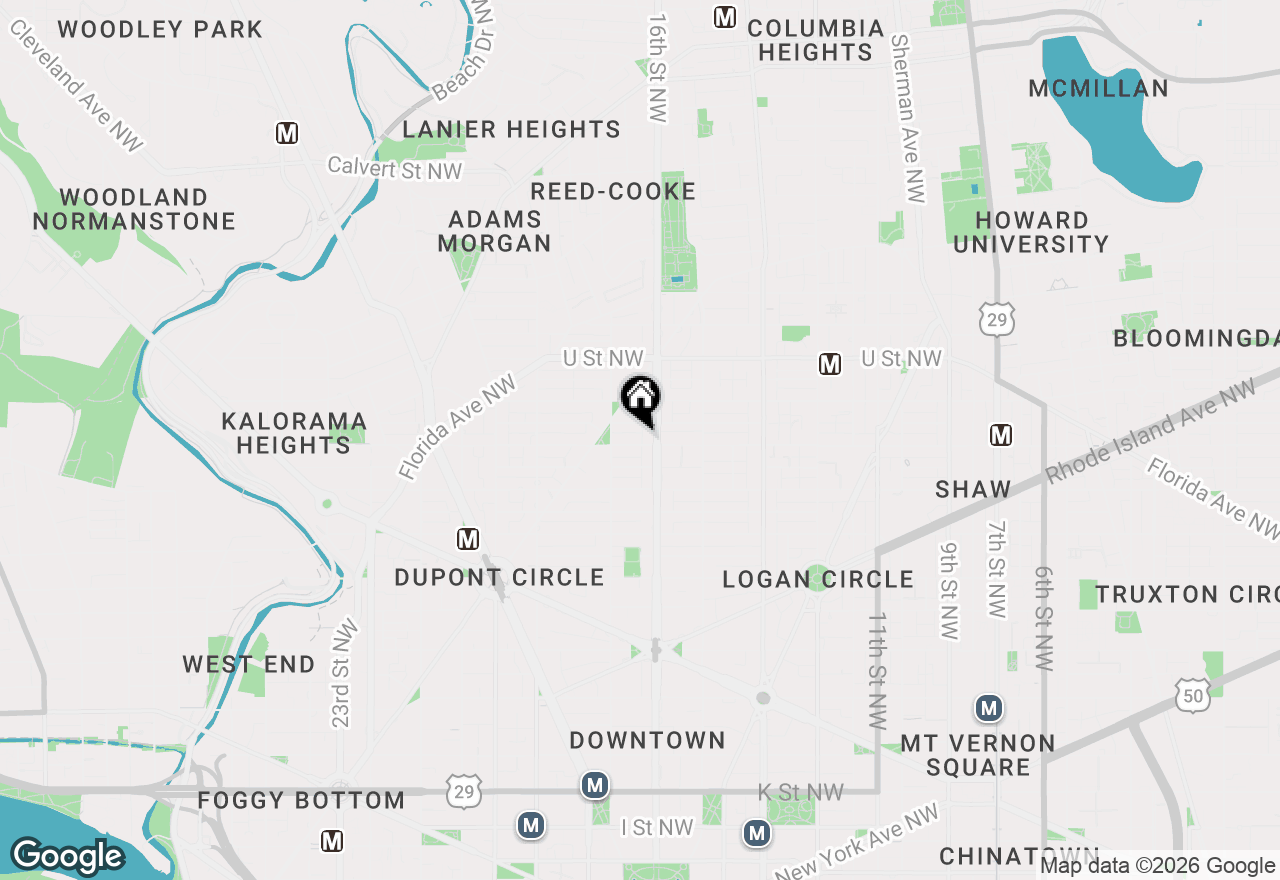 Map of 1603 S Street Nw, Washington, DC 20009