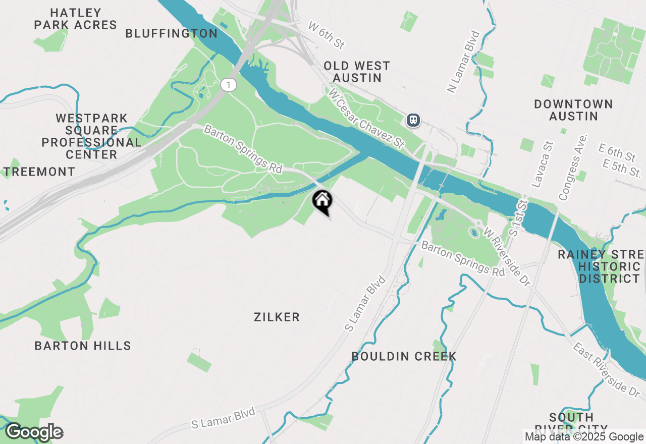 Map of 612 Cliff Dr, Austin, TX 78704