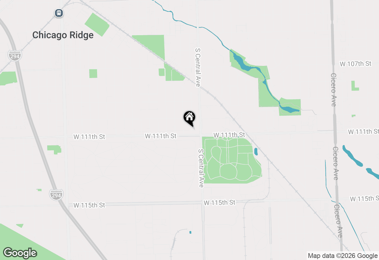 Map of 11050 Parkside Avenue, Chicago Ridge, IL 60415
