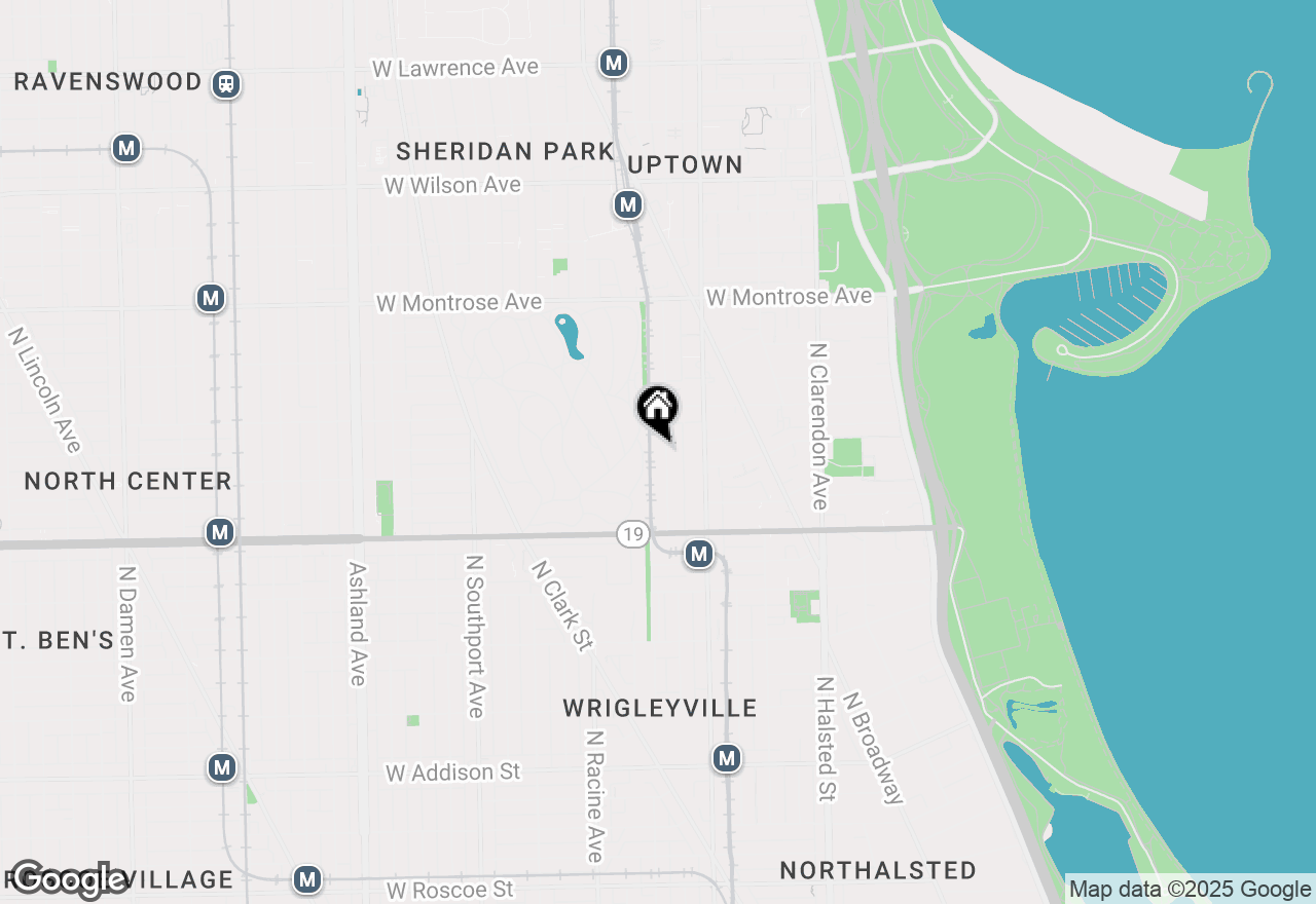 Map of 4118 N Kenmore Avenue #1S, Chicago, IL 60613
