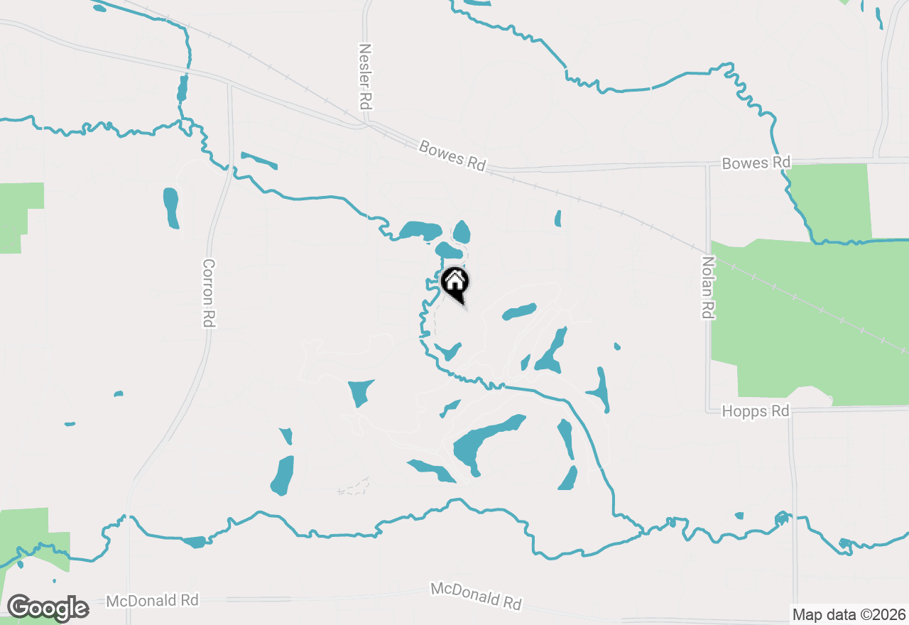 Map of 1216 Rockway Glen Court, Elgin, IL 60124