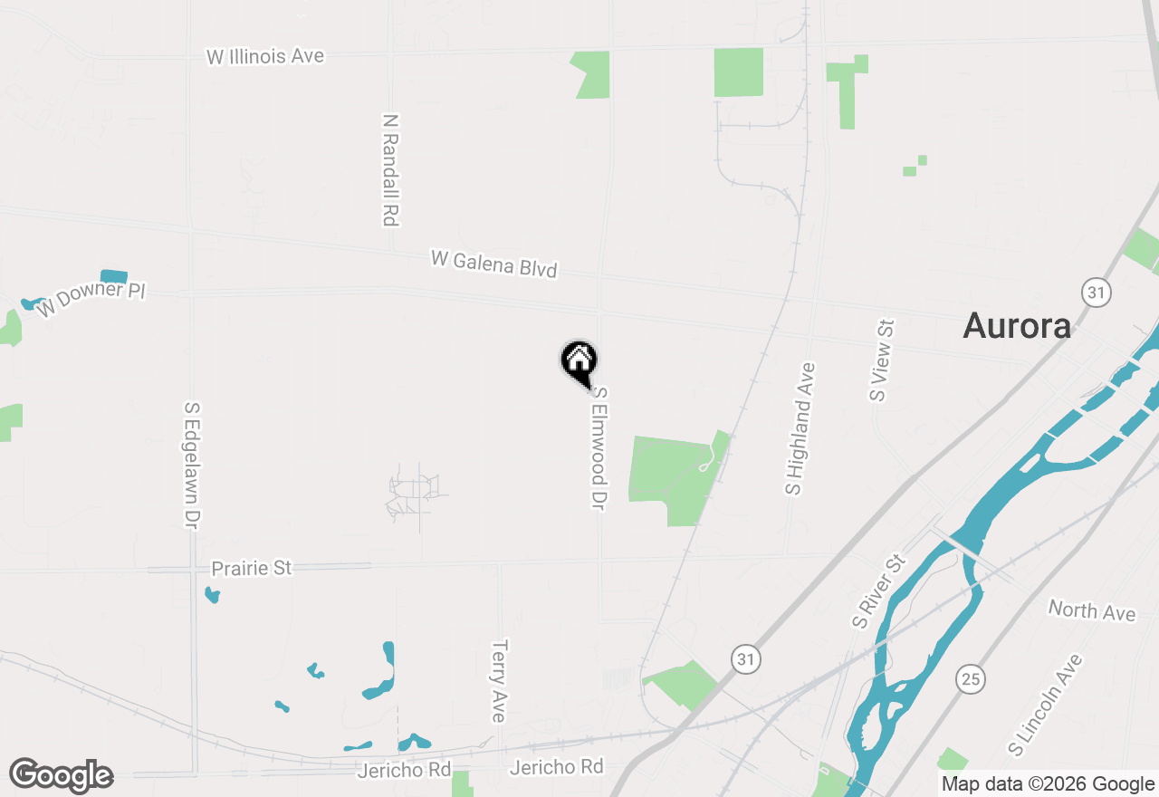 Map of 160 Ingleside Avenue, Aurora, IL 60506